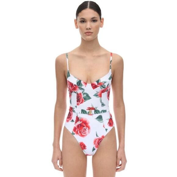 Onia x WeWoreWhat Danielle one piece Rose - Picture 5 of 10